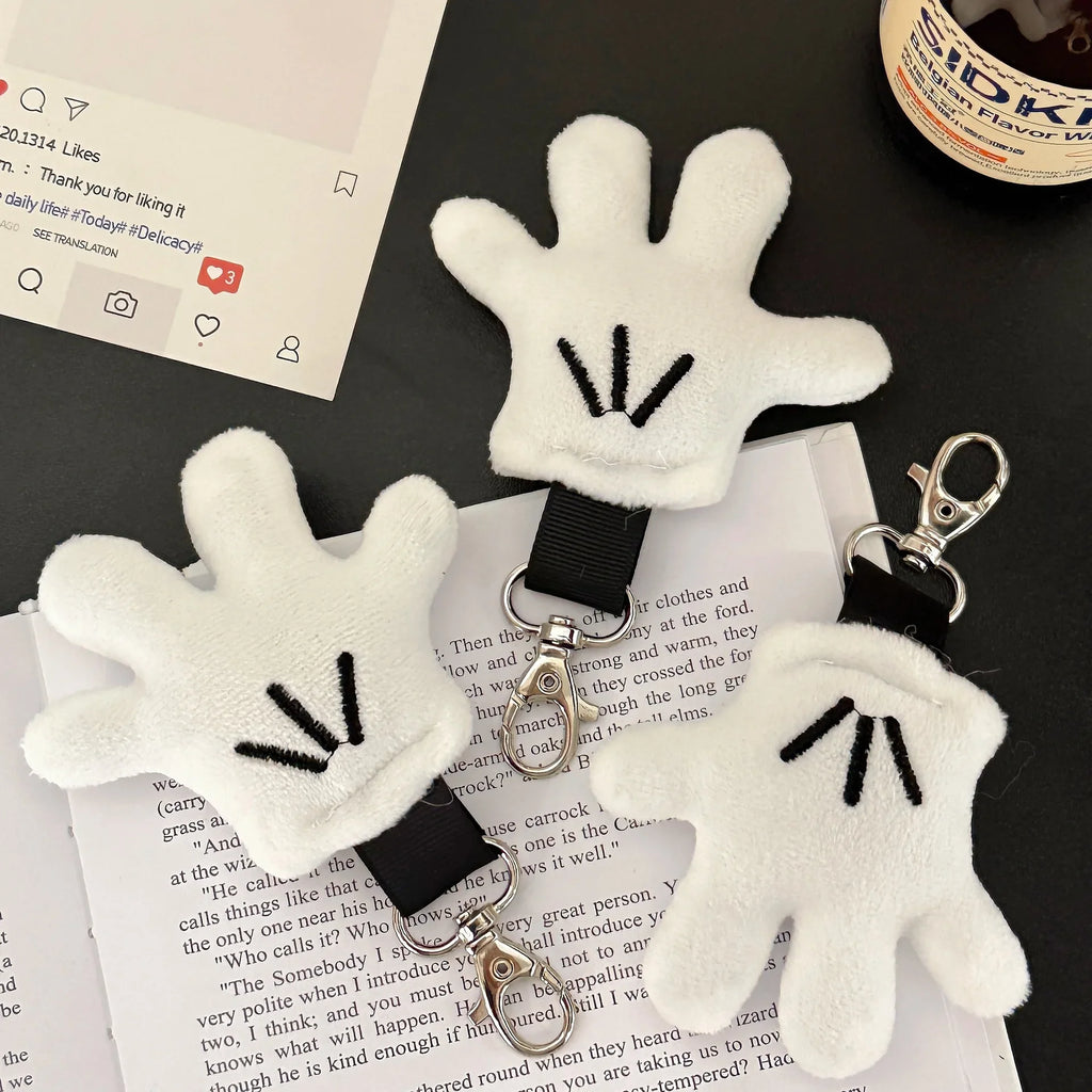 Creative And Wonderful Plush Glove Pendant Cute Keychain Bag Decoration Pendant