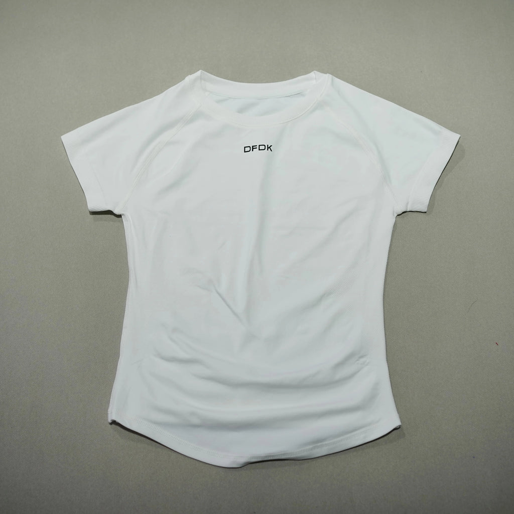2026 New Women Breathable Sports T Shirt Round Neck Short Sleeve Elastic Slim Fit Casual Tops Gym Yoga Running Fitness Workout