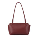 Luxury Women's Genuine Cowhide Leather Mini Shoulder Tote Bag Pebbled Leather Long Strap Underarm Handbag Minimalist Daily Purse