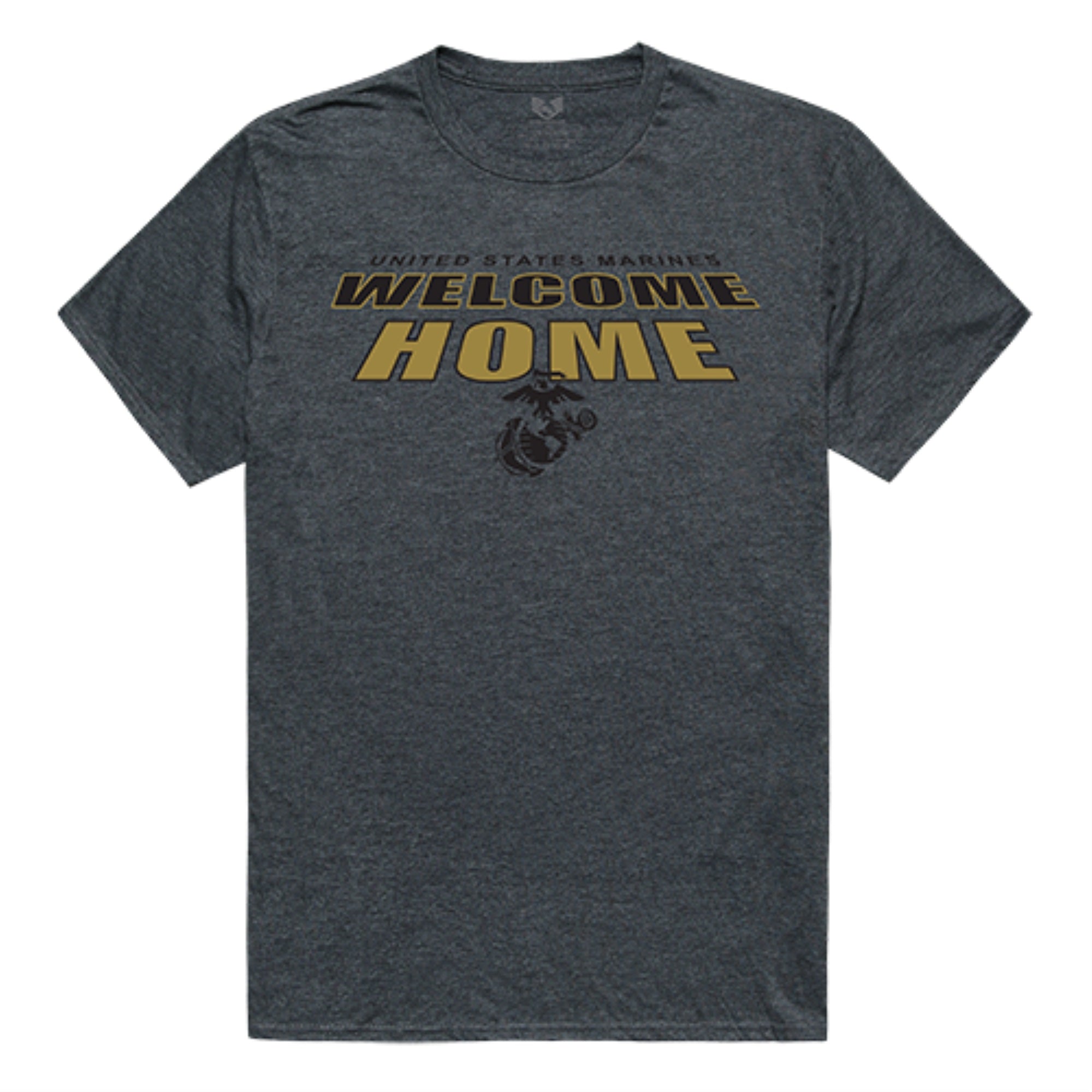 Welcome Home Tee,Marines,H. Charcoal, S
