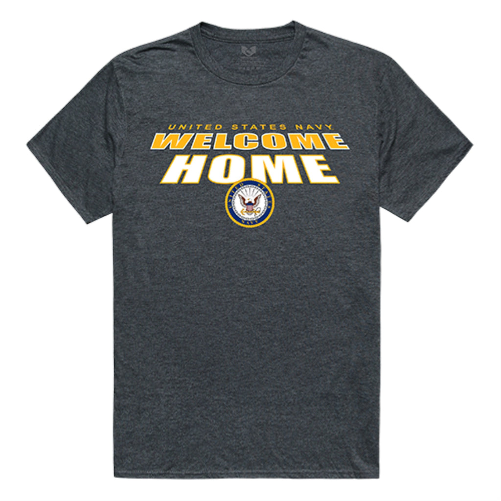 Welcome Home Tee, Navy, H. Charcoal, L
