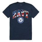 Flag Letter Tee, Navy, Navy, M