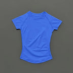 Women Sports T-Shirt Round Neck Short Sleeve Breathable Stretchy Tops Gym Fitness Yoga Running Workout Casual Athletic Shirts