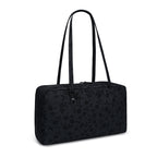Nylon Tote Bag Bowler Bag Women Shoulder Purse with Keychain Clip, Lightweight Zipper Handbag Daily Work Travel Gym Gift for Mum