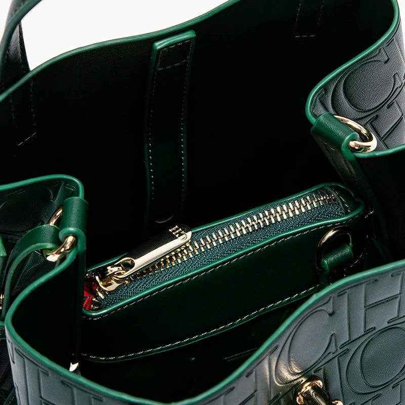 Classic Simple Solid Color Women's New 2024 Large Capacity Handbag Letter Element Women's Handbag