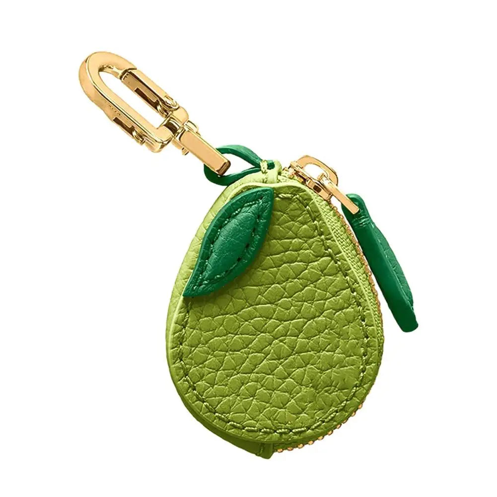Fruit Coin Purse Cherry Blueberry Design Fruit Charm Coin Purse Cute PU Leather Pendant Keychain Earphone Bag Mini Storage Bag