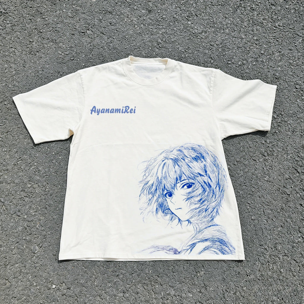 Neon Genesis Evangelion Ayanami Rei Asuka Classic Style Short Sleeve T-shirt Men Women 2026 Summer Men Women Cotton Tee Tops