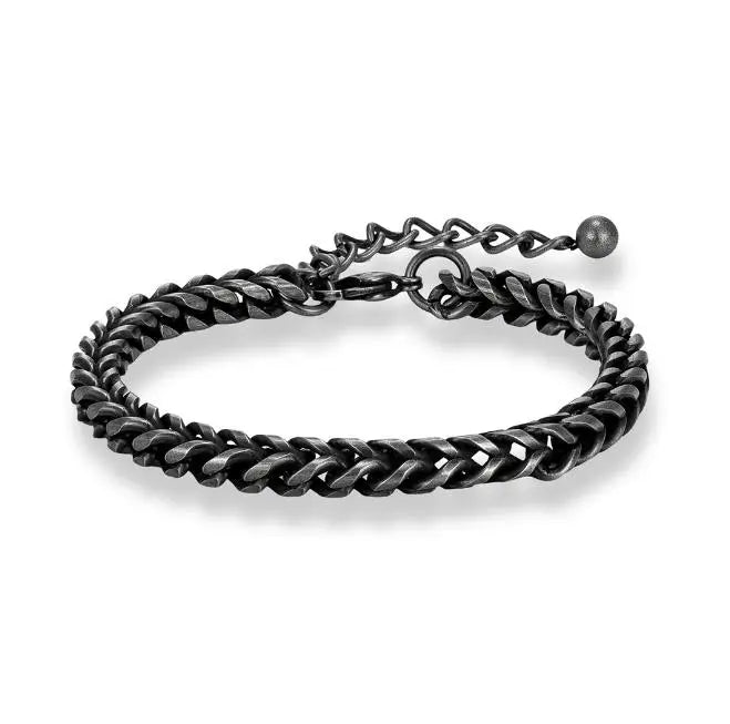 Vikings Jewelry Personalized Pattern Chain Bracelet Men's Thick Section Boy Hip-hop Street Hipster Fashion Jewelry with Wood Box
