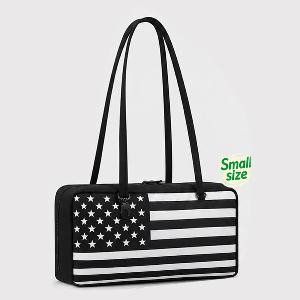 Nylon Tote Bag Bowler Bag Women Shoulder Purse with Keychain Clip, Lightweight Zipper Handbag Daily Work Travel Gym Gift for Mum