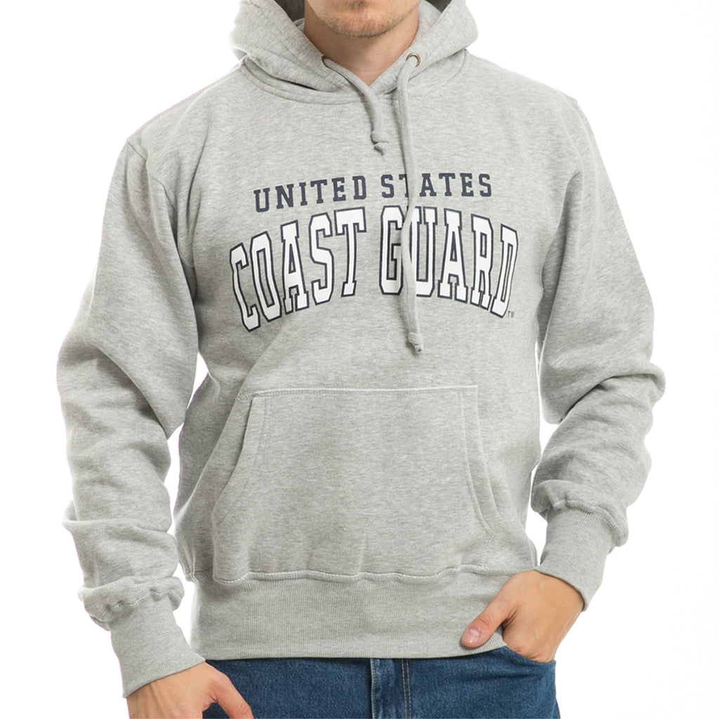 Pullover Hoodie,USCoast Guard,H.Grey, 2X