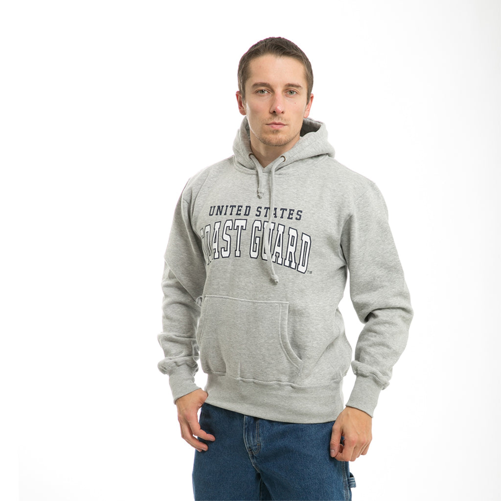 Pullover Hoodie,USCoast Guard,H.Grey, 2X