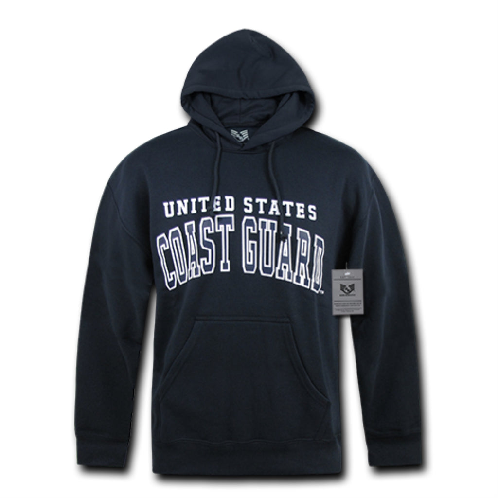 Pullover Hoodie,US Coast Guard, Navy, XL