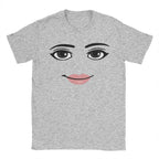 Round Neck Short Sleeve Clothing Summer Novelty Harajuku Streetwear Robot Robloxs Woman Face Game Tshirt Aesthetic Clothes