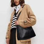 Hobo Shoulder Bags for Women Soft Vegan Leather Shoulder Handbag Versatile Large Capacity Tote Underarm Shoulder Bag Purses ﻿