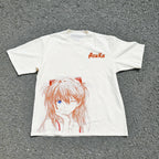 Neon Genesis Evangelion Ayanami Rei Asuka Classic Style Short Sleeve T-shirt Men Women 2026 Summer Men Women Cotton Tee Tops
