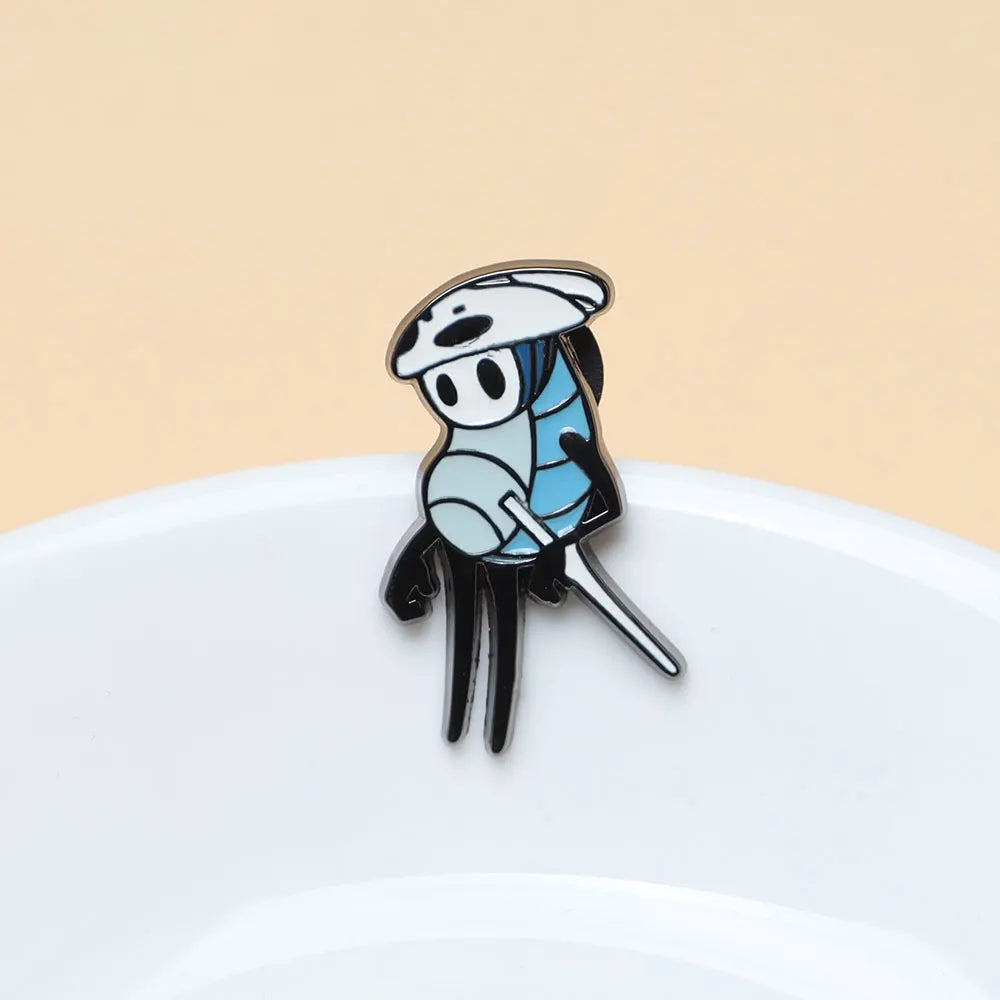 7pcs Hollow Knight Enamel Brooch Cool Character Pins Backpacks Clothing Hats Lapel Badges Fashion Jewelry Accessories Fans Gifts