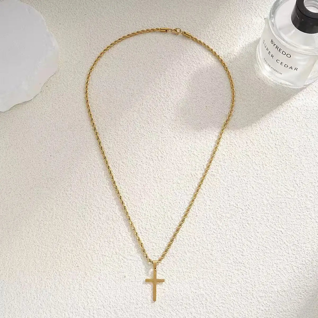 2026 New Stainless Steel Simple Gold Men's and Women's Jewelry Necklace Pendant, Suitable for Men's and Women's Daily Wearing Ne