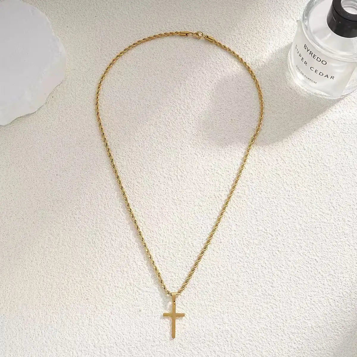 2026 New Stainless Steel Simple Gold Men's and Women's Jewelry Necklace Pendant, Suitable for Men's and Women's Daily Wearing Ne