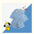 BT21 Sleepwear, Home Wear, Casual Wear, Short Sleeved T-Shirt, Shorts Two-Piece Set for Men and Women in Summer