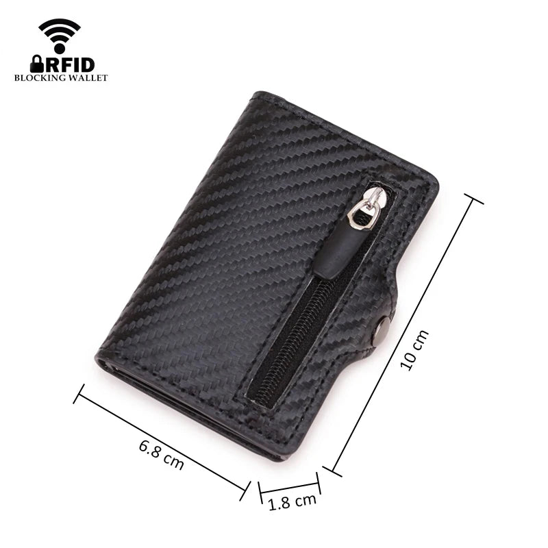 Anti Thief Rfid Credit Card Holder Men Wallet Women Smart Minimalist Wallet Carbon Slim Bank Cardholder Case Bag Carteras Choice