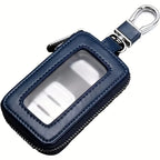 Car Key Case Key Protector Smart Key Chain Coin Holder Metal Hook And Keyring Wallet Retro Bag For Auto Remote Key Fob
