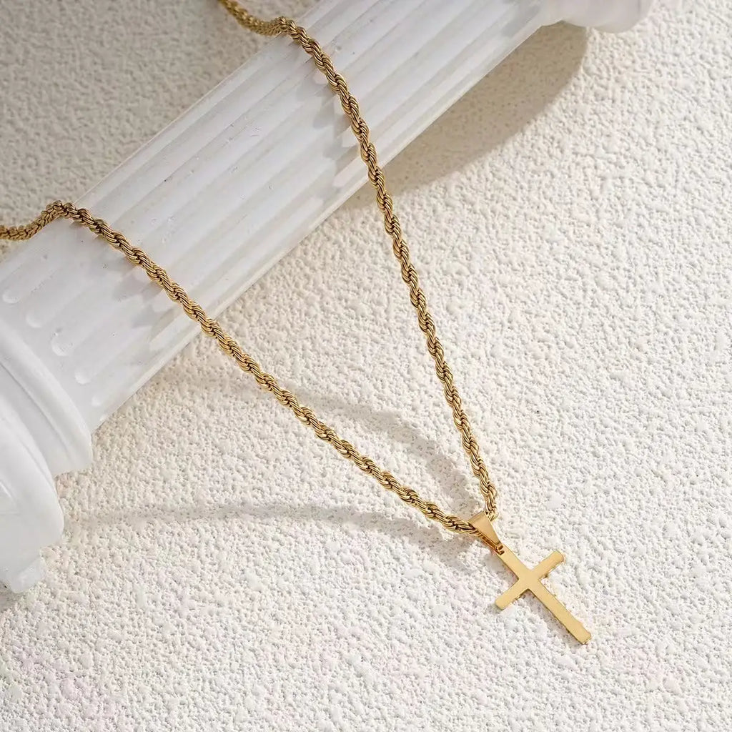 2026 New Stainless Steel Simple Gold Men's and Women's Jewelry Necklace Pendant, Suitable for Men's and Women's Daily Wearing Ne