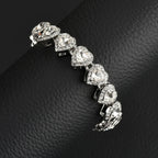 45cm New Hip Hop Tennis Chain Bracelet Necklace Shining Love CZ Fashion Rock Party Jewelry Valentine's Day Gift Best Gift for Her