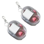 1/2Pcs Clear PVC Doll Display Storage Bag With Keychain Dustproof Portable Doll Organizer Pouch Outdoor Carry Case Accessories