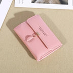 Trifold Clutch Coin Purse, Minimalist Credit Card Holder, Women's Casual Wallet