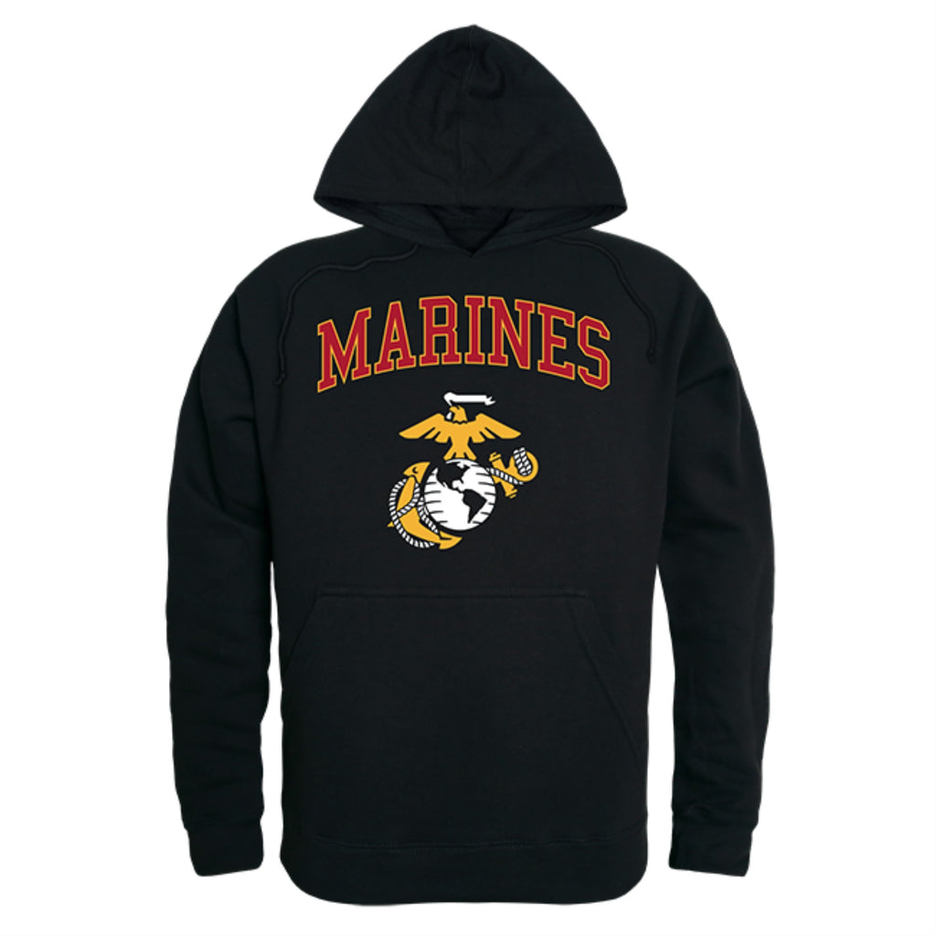 Pull Over Hoodie, Marines, Black, 2X