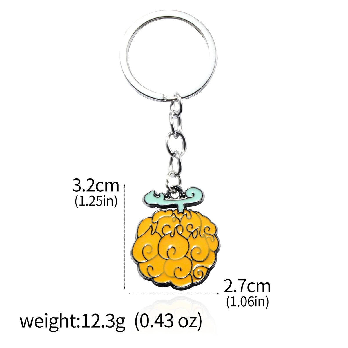 One Piece Luffy Straw Hat Keychain Rotatable Zoro Skull Metal Pendant Role-Playing Decorative Accessories Fan Jewelry Gift