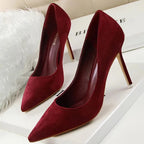 BIGTREE Shoes 2026 New Women Pumps Suede High Heels Shoes Fashion Office Shoes Stiletto Party Shoes Female Comfort Women Heels