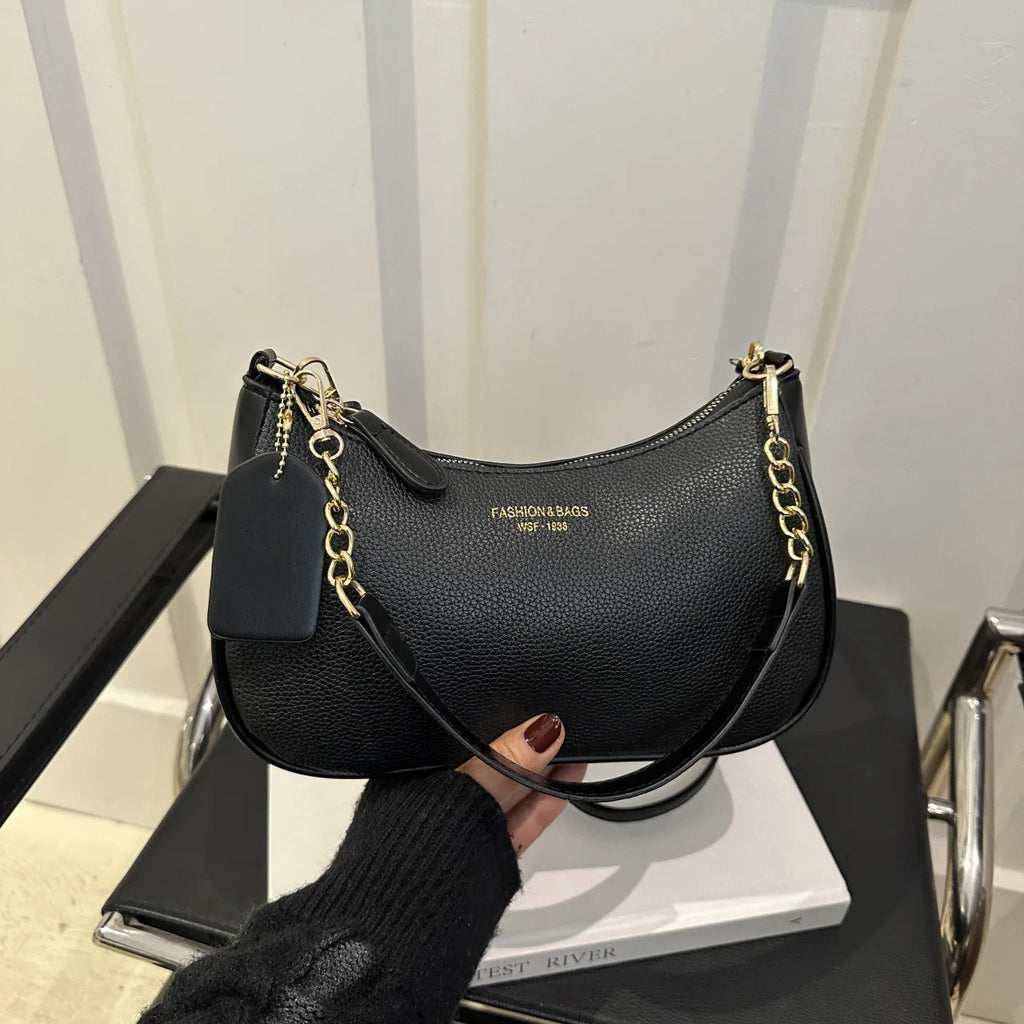 Ladies' Shoulder Bag - Trendy and Fashionable Underarm Crescent Bag, Large Capacity Commuting Crossbody Women's Bag