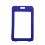 Plastic Vertical Card Bag, Black Id Card, Credit Card, Key Card Protection Cover Vertical Card Holder With Double-Sided Hard