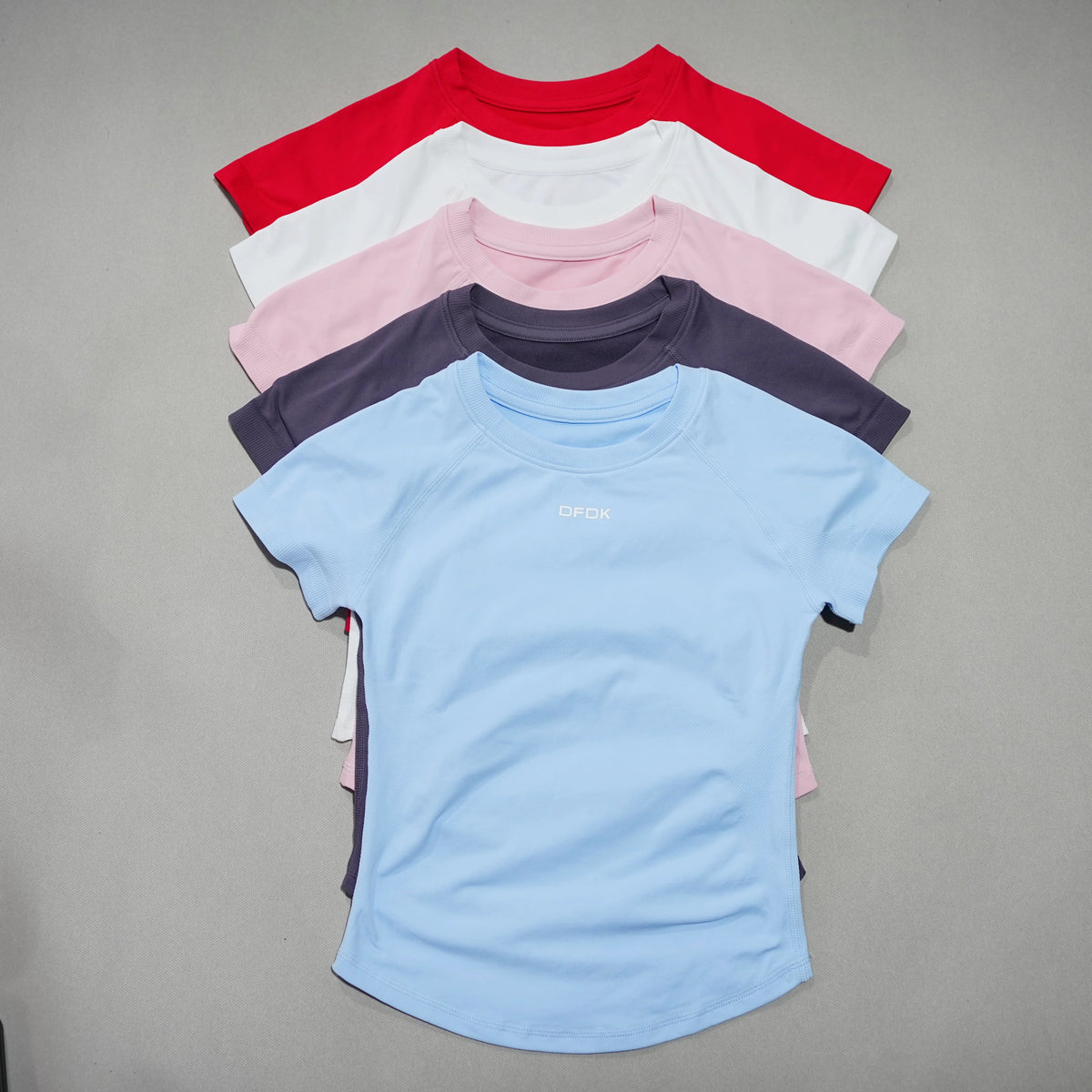 2026 New Women Breathable Sports T Shirt Round Neck Short Sleeve Elastic Slim Fit Casual Tops Gym Yoga Running Fitness Workout