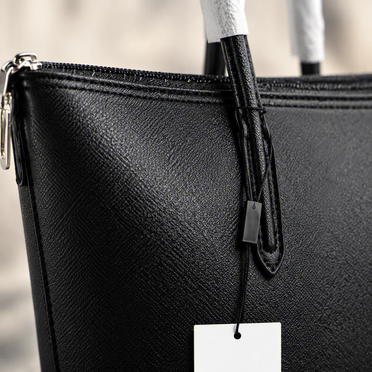 HTMCK Women Large Capacity Tote Bag, Waterproof PU Simple Solid Color Shoulder Handbag, Casual Commuter Shopping Travel Bag