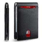 Synthetic Leather Slim Smart Wallet for Men Credit Card Holder Money Clip RFID Blocking Men Thin Bifold Wallet Walet Money Bag