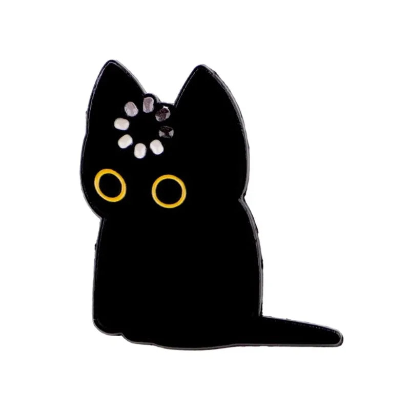 1Pcs  Loading "Black Cat Brooch Multi functional Cat Brooch Creative Backpack Badge