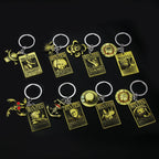 One Piece Luffy Straw Hat Keychain Rotatable Zoro Skull Metal Pendant Role-Playing Decorative Accessories Fan Jewelry Gift