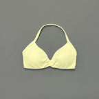 HISTELLO Strappy Bra Women Seamless Gym Underwear High Support Halter Sexy Sports Pilates Clothing Push-up Yoga Workout Tank Top