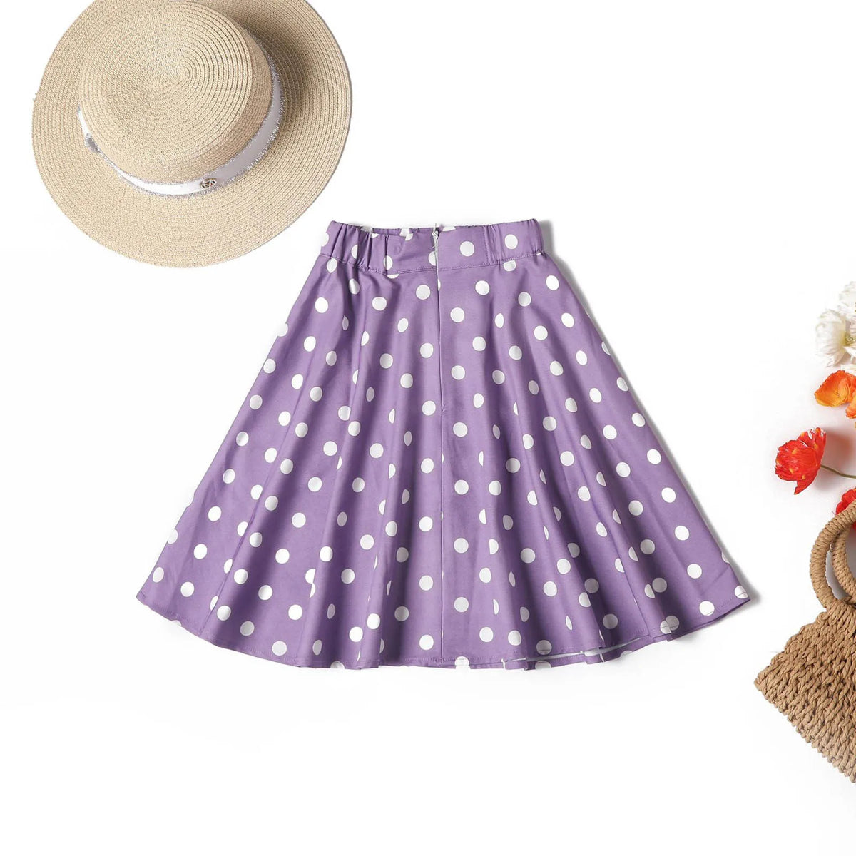 Princesses Dresses for Girls Kids Toddler Baby Girls Spring Summer Polka Dot Cotton Skirts Clothes Elastic Waist Dress