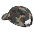 Relaxed Ripstop Cap, USA Flag, Woodland