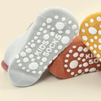 6 Pairs/Lot Cotton Baby Anti-slip Boat Socks For Boys Girls Low Cut Floor Kids Toddler Sock With Rubber Grips For 0-5Years