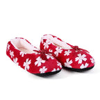 Mntrerm Warm At Home Woman Slippers Cotton Shoes Plush Female Floor Shoes Non-slip Indoor Bow Tie Dots Shoes Woman Home Slipper