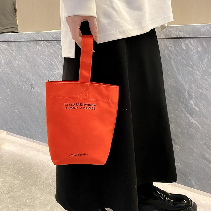 Casual Handbags Canvas Shoulder Crossbody Bags Large Capacity Shopper Bag Letters Shoulder Crossbody Bags Purse
