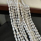4.5 to 5.5 mm irregular baroque imitation pearl semi-finished beads for making jewelry, DIY necklaces, bracelets, and accessorie