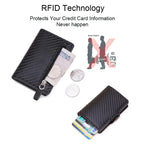 Anti Thief Rfid Credit Card Holder Men Wallet Women Smart Minimalist Wallet Carbon Slim Bank Cardholder Case Bag Carteras Choice