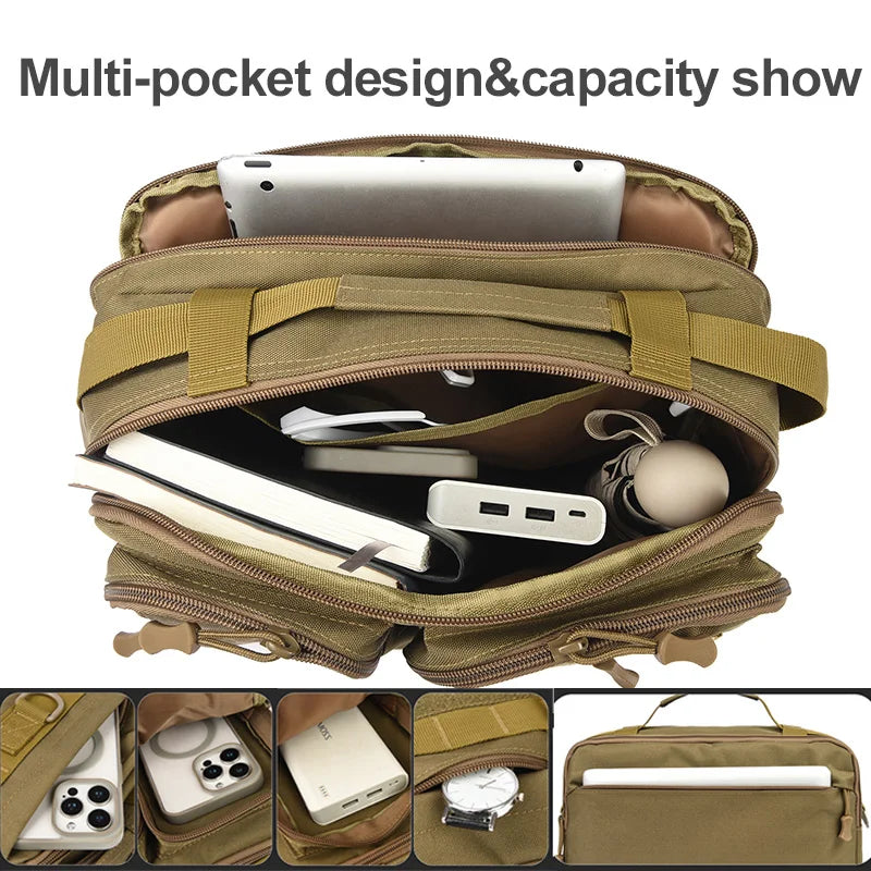 Trekking Tactical Handbags Shoulder Bag Camping for Man Hiking Travel Climbing Fishing Sling Crossbody Outdoor Weekend Molle Bag