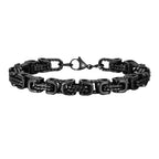Vikings Jewelry Personalized Pattern Chain Bracelet Men's Thick Section Boy Hip-hop Street Hipster Fashion Jewelry with Wood Box