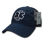 Relaxed Trucker Caps, EMT Cross, Navy
